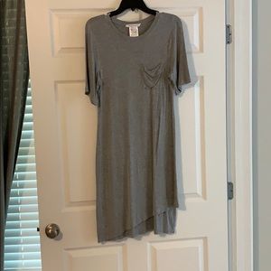 Grey shift dress